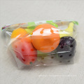 Customized Fruit Vegetable Package Bag with Hole Clear Zipper Top OPP Bag